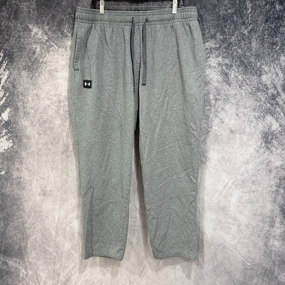 Men's Under Armour Jogger Sweatpants Cold gear Loose Fit Gray Pockets 2XL